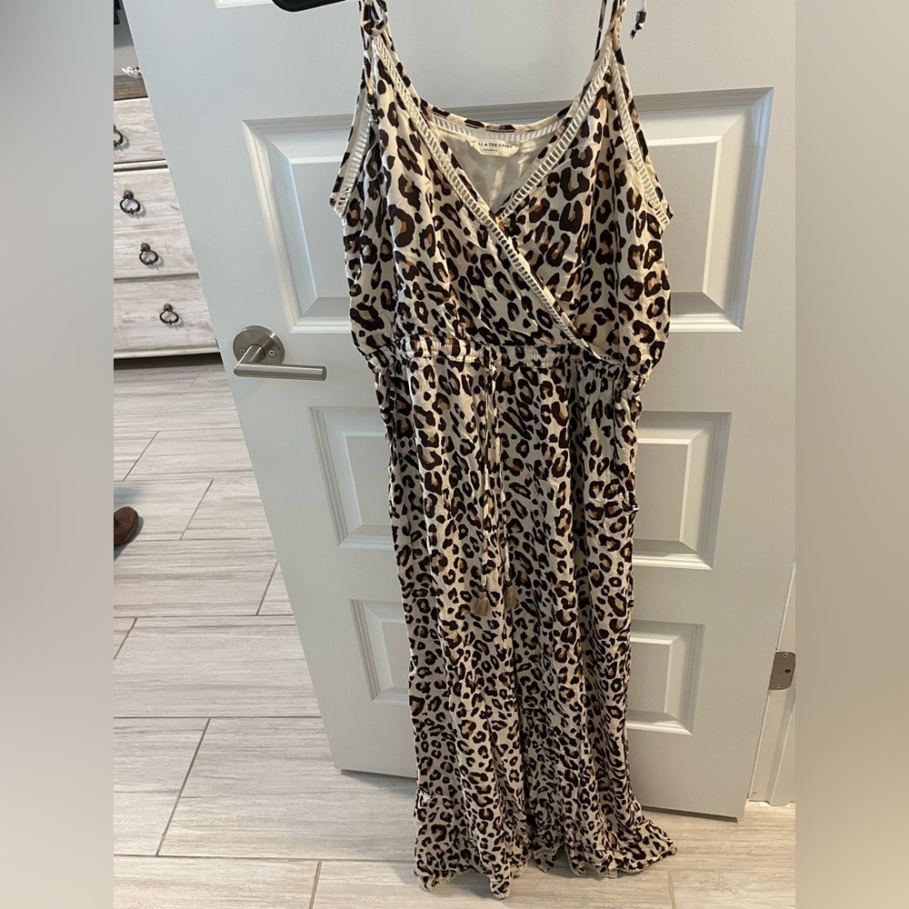Pre-loved Spell Cheetah Jumpsuit size L